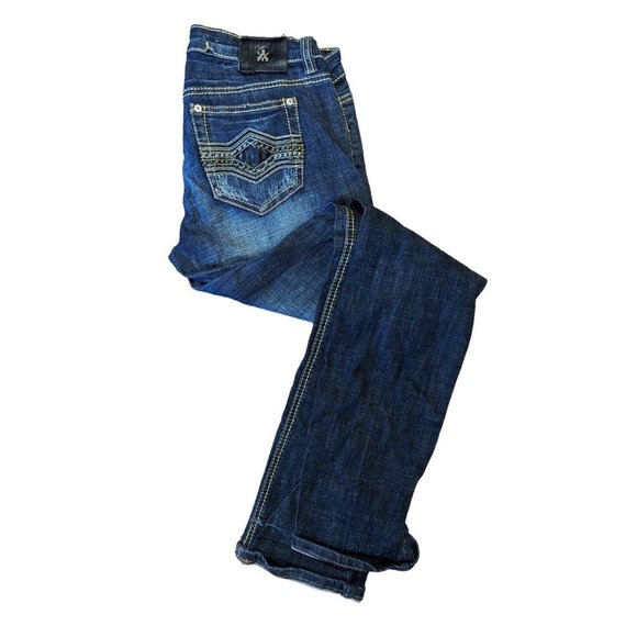 Antique River Women's Blue Adjustable Waist Straight Leg Denim Jeans Size 9/29 - Picture 4 of 4